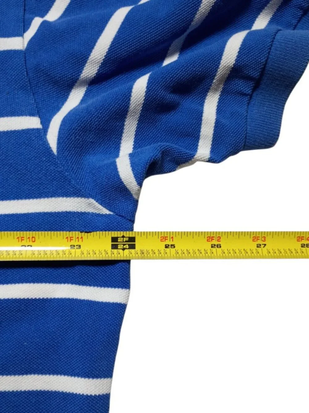 Vintage Polo Ralph Lauren Men’s XL Blue & White Striped Polo Shirt
